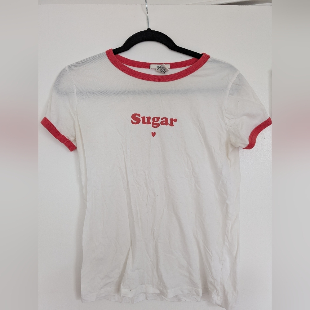 Forever 21 Retro Style Sugar Heart Graphic T-shirt Size M